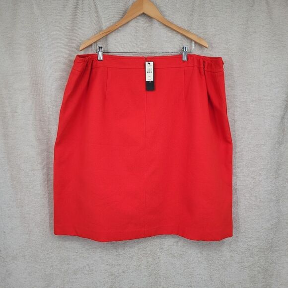 Talbots Coral Red Women's Plus Size Skirt NEW Size 22w - Picture 3 of 11